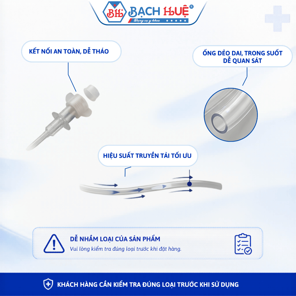 Bịch 50 Sợi Dây Nối Bơm Tiêm Điện 140cm Chuẩn Y Tế (Có Bán Lẻ) - Không Chứa DEHP An Toàn