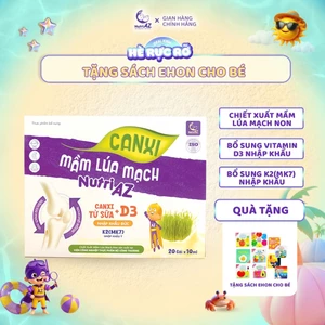 Canxi Hữu Cơ Mầm Lúa Mạch NutriAZ Giúp Bé Phát Triển Chiều Cao, Răng Và Xương Chắc Khỏe Canxi