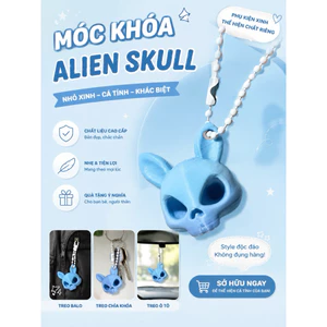 Móc Khóa Alien Skull 3D