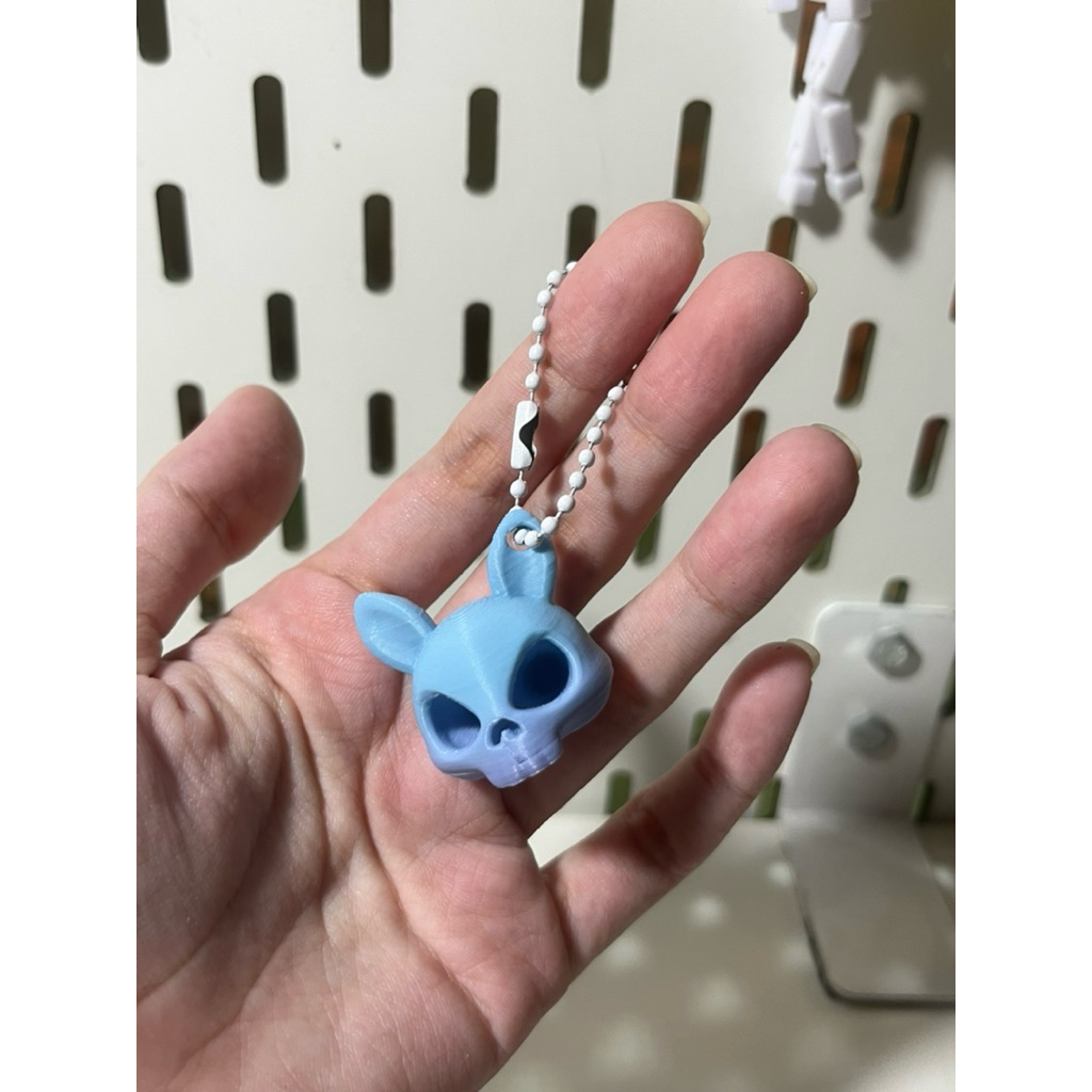 (mua 2 giá 15k) Móc Khóa Alien Skull 3D