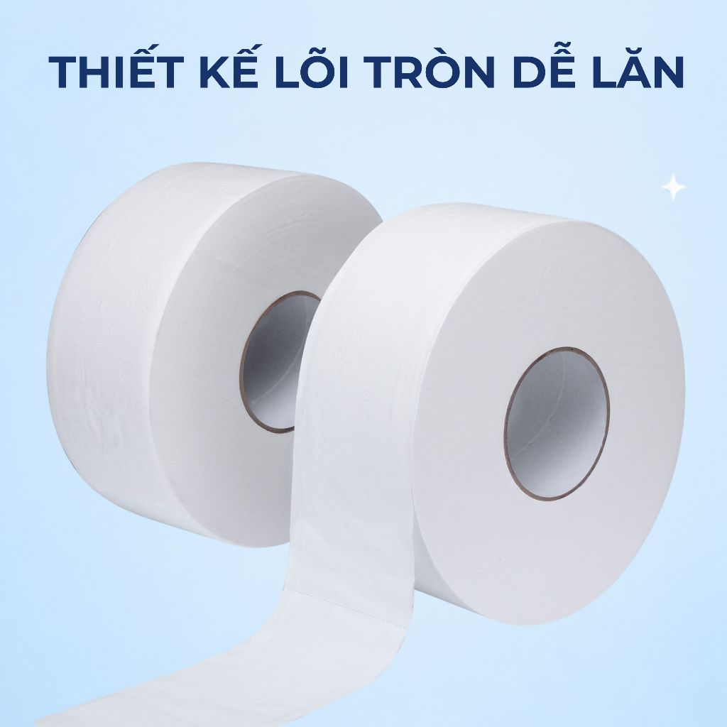 [HỎA TỐC 5 CUỘN] Giấy Vệ Sinh Công Nghiệp Silkwell, Giấy Vệ Sinh 700g/2 Lớp - Mềm Mịn Tan Trong Nước
