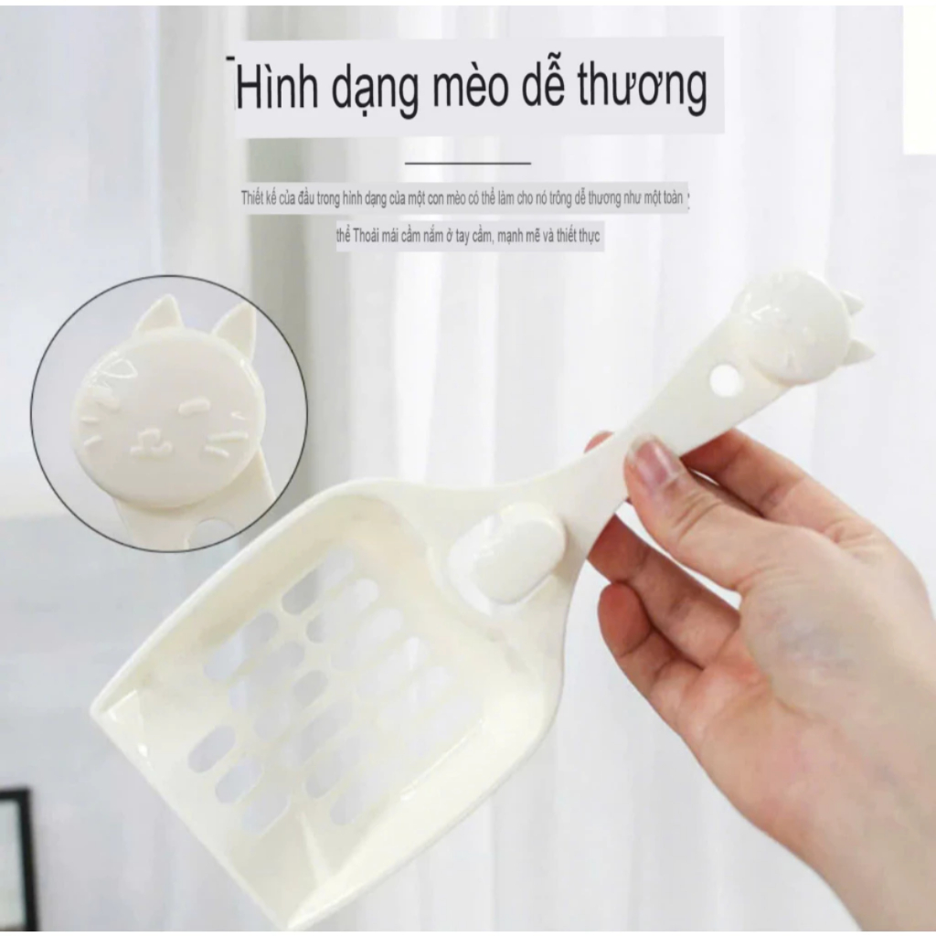 Xẻng Xúc Cát Vệ Sinh Hốt Phân Cho Mèo - Màu Ngẫu Nhiên