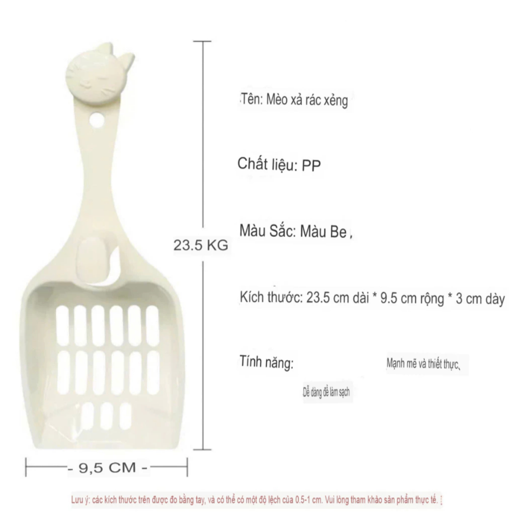 Xẻng Xúc Cát Vệ Sinh Hốt Phân Cho Mèo - Màu Ngẫu Nhiên