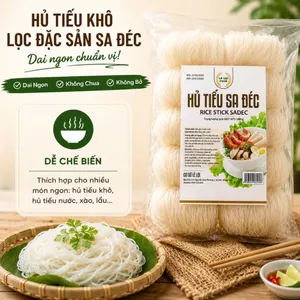 Hủ Tiếu Khô Sa Đéc Đặc Sản Loại 1 Gói 1Kg – Sợi Dai, Không Chua, Không Bở