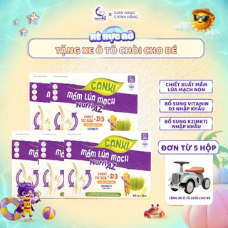 Combo 5 Canxi Hữu Cơ Cho Bé Mầm Lúa Mạch NutriAZ Hỗ Trợ Bé Phát Triển Chiều Cao, Xương Chắc Khỏe
