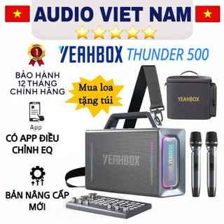 BẢN CAO CẤP CÓ APP CHỈNH EQ LOA YEAHBOX THUNDER 500 công suất 200W kháng nước ip66 bluetooth 5.3 + túi đựng loa cao cấp