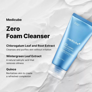 Sữa rửa mặt Medicube Zero Foam Cleanser 120g/làm sạch sâu lỗ chân lông/dịu nhẹ cho da nhạy cảm