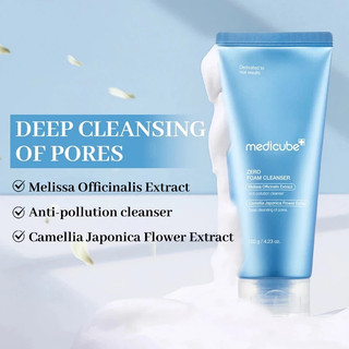 Sữa rửa mặt Medicube Zero Foam Cleanser 120g/làm sạch sâu lỗ chân lông/dịu nhẹ cho da nhạy cảm