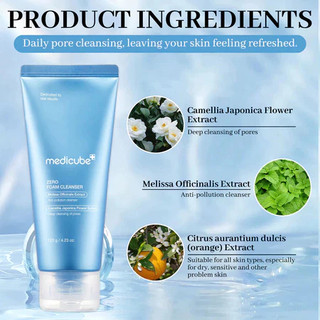 Sữa rửa mặt Medicube Zero Foam Cleanser 120g/làm sạch sâu lỗ chân lông/dịu nhẹ cho da nhạy cảm