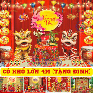 Phụ Kiện Trang Trí Lễ Tết Trung Thu 2026 Backdrop Phụ Kiện Trung Thu Chụp Ảnh 200 Mẫu Mã Size Tới 4M TET15 - BEEKIDS