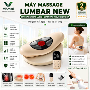 Máy Massage Kéo Giãn Thắt Lưng Lumbar New – EMS 4 Vùng, Chườm Nóng, Hỗ Trợ Thư Giãn Cột Sống Sau Ngồi Lâu
