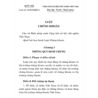 Luật Chứng khoán (hiện hành)