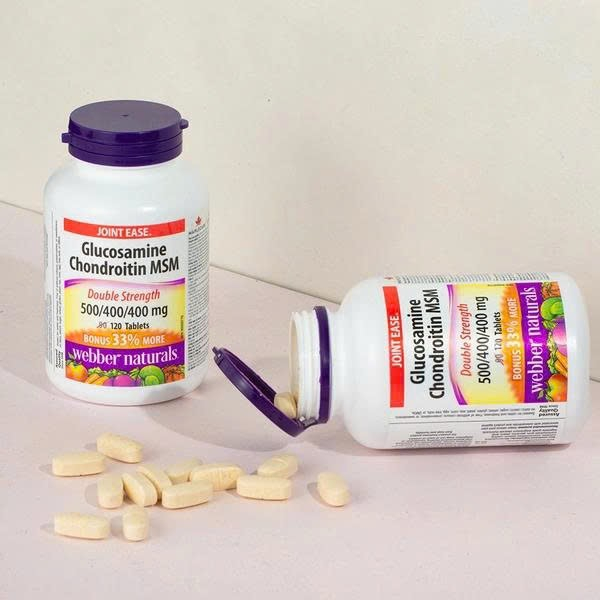 Thực Phẩm Bổ Sung Xương Khớp Webber Naturals Glucosamine MSM 120 Viên
