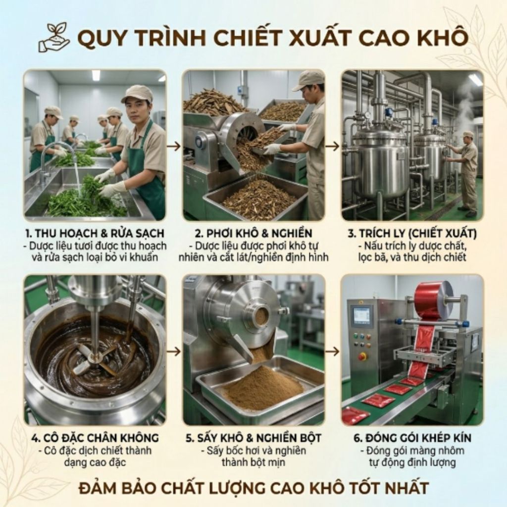 Tinh Chất Cao Khô Bát Tiên Gan Đậm Đặc, Có Cà Gai Leo Xạ Đen Mát Gan Thanh Nhiệt Thải Độc Cơ Thể