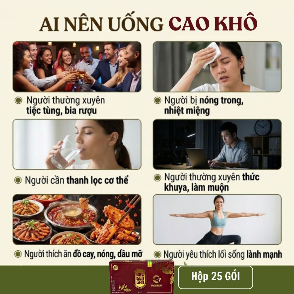 Tinh Chất Cao Khô Bát Tiên Gan Đậm Đặc, Có Cà Gai Leo Xạ Đen Mát Gan Thanh Nhiệt Thải Độc Cơ Thể