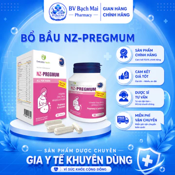 [HÀNG CHUẨN] Vitamin Bầu Omega 3, DHA Cho Bà Bầu NZ-PREGMUM Cung Cấp Vitamin D , Canxi Hỗ Trợ Toàn Diện