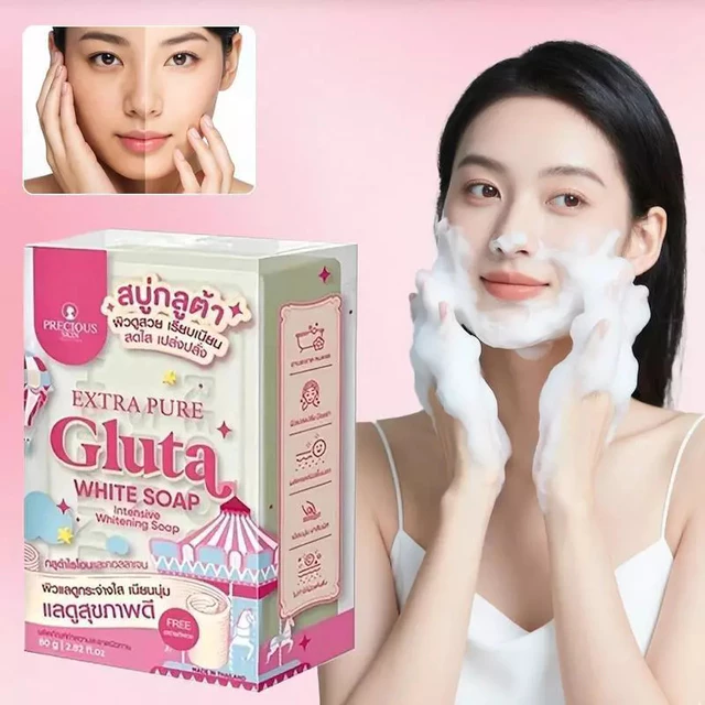 Xà phòng tắm trắng sáng da Gluta trắng sáng, Chăm sóc da, Cấp ẩm, làm sáng da, dưỡng da hiệu quả