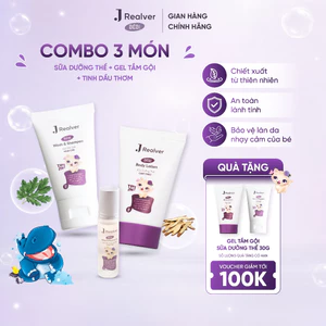 Combo Travel Set 3 món BÉBI - Gel tắm gội, Sữa dưỡng thể 30g & Tinh dầu giữ ấm 9ml toàn diện