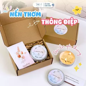 Nến Thơm Thông Điệp Ẩn Theo Yêu Cầu – Hiện Chữ Khi Đốt, Gửi Lời Chúc, Quà Tặng Người Yêu