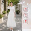 Đầm liền thân công sở HELEN thiết kế dáng xòe màu đen đính hoa eo DL443