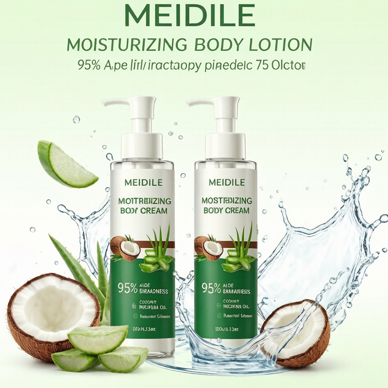 MEIDAILE Tất cả các loại da Bộ dưỡng ẩm cơ thể MEIDAILE Dầu dừa Aloe Vera Bộ làm mềm da lâu dài