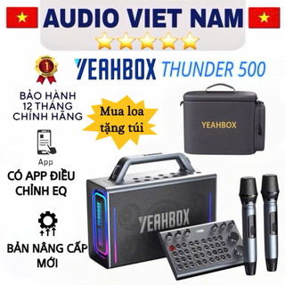 BẢN NÂNG CẤP CÓ APP CHỈNH EQ LOA YEAHBOX THUNDER 500 công suất 200W kháng nước ip66 bluetooth 5.3 tặng túi đựng cao cấp