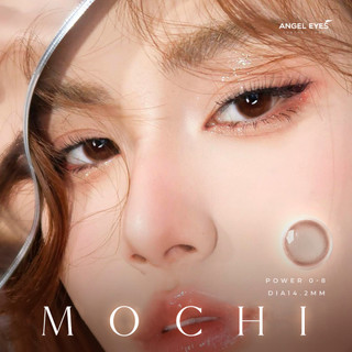 Kính Áp Tròng Màu Nâu Tự Nhiên Angel Eyes Mochi (0 - 8 Độ) - Lens Cận Nâu Tây Long Lanh Đi Học Chụp Kỷ Yếu Cô Dâu