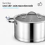 Bộ Nồi Haatz Jang Taste, Inox Đúc Liền Khối Cao Cấp, Cấu Trúc 5 Lớp Truyền Nhiệt Tốt, Bền Bỉ