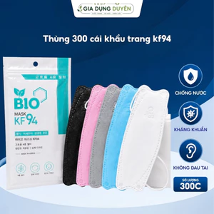 Combo 300 cái khẩu trang kf94, khẩu trang 4 lớp kháng khuẩn chống bụi mịn, hàng chất lượng dày dặn, không xù lông