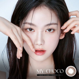 Kính Áp Tròng Màu Nâu Tự Nhiên Angel Eyes My Choco (0 - 8 Độ) - Lens Cận Nâu Trong Trẻo Đeo Hàng Ngày Đi Học Đi Làm