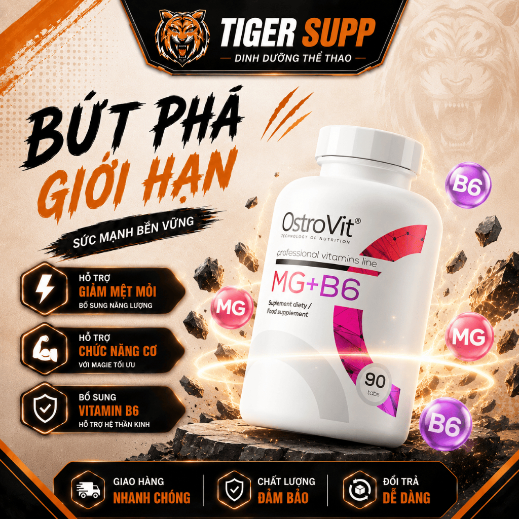 OstroVit Magie B6 – Hỗ trợ hệ thần kinh khỏe mạnh, ngủ ngon giấc (90 Viên)