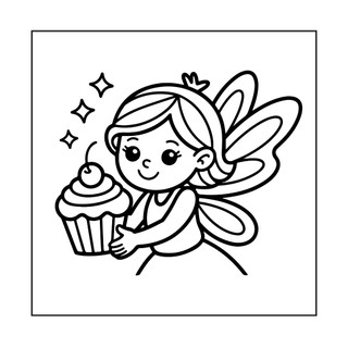 Bộ 25/50 Tranh Tô Màu Cho Bé Gái Chủ Đề Nàng Tiên Dễ Thương, Giúp Luyện Tập Trung Và Phát Triển Sáng Tạo