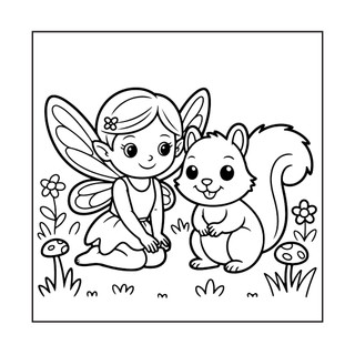 Bộ 25/50 Tranh Tô Màu Cho Bé Gái Chủ Đề Nàng Tiên Dễ Thương, Giúp Luyện Tập Trung Và Phát Triển Sáng Tạo