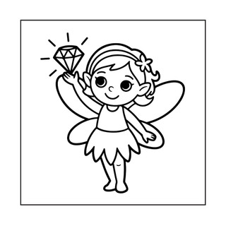 Bộ 25/50 Tranh Tô Màu Cho Bé Gái Chủ Đề Nàng Tiên Dễ Thương, Giúp Luyện Tập Trung Và Phát Triển Sáng Tạo
