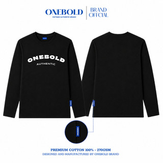 Áo Thun Tay Dài RAGLAN Brand ONEBOLD Form BOXY Cotton 270gsm, Áo Thun Tay Dài Form Rộng - OB25