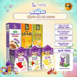 Combo 3 Dầu Ăn Dặm 100ML Và 3 Bánh Ăn Dặm 3 Vị 30G Giúp Con Ăn Ngon, Thông Minh Cho Bé Từ 6 Tháng Tuổi