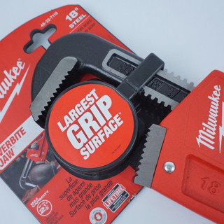 Mỏ lết răng 18" Milwaukee 48-22-7118 | Mỏ lếch cờ lê vặn mở ốc, ống nước , thép cao cấp chống rỉ