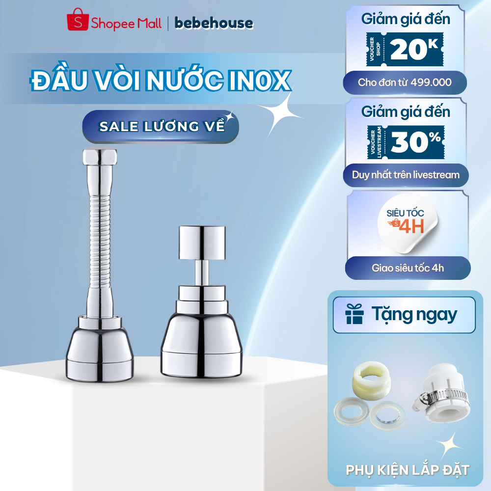 Đầu Vòi Đa Năng BEBEHOUSE 3 Chế Độ Xả Nước HT017