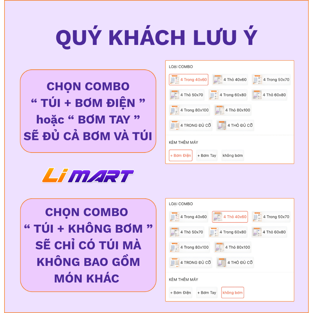 COMBO 4 Túi Hút Chân Không chân không đựng quần áo, chăn màn, đồ du lịch, chống rò rỉ khí.