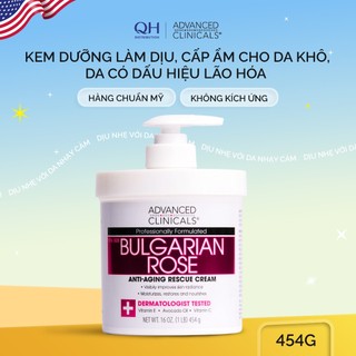 Kem Dưỡng Làm Dịu Da Dưỡng Sáng Hương Spa Bulgarian Rose Advanced Clinicals 454g