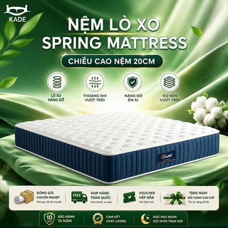 Nệm lò xo hai tầng lò xo Spring Mattress cao 20cm rộng 120/140/160/180cm thích hợp nhiều kiểu giường