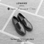 Giày da bò Penny Loafer LEMANS nam màu đen PL01D.1 - đế thơm tăng cao 4cm, Bảo hành 24 tháng