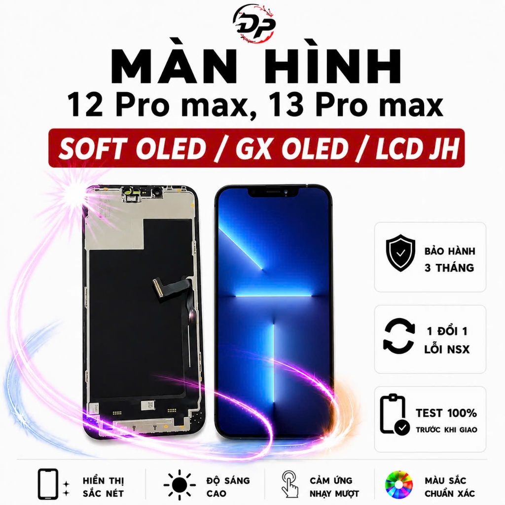 Màn Hình 12 Pro Max 13 Pro Max Soft OLED GX OLED JH 700+ Bảo Hành 3 Tháng | BigBuy360 - bigbuy360.vn