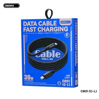 Cáp sạc typeC to Laining Remax CB01 sạc nhanh 30W dài 1.2m bọc dù truyền data - có đèn led