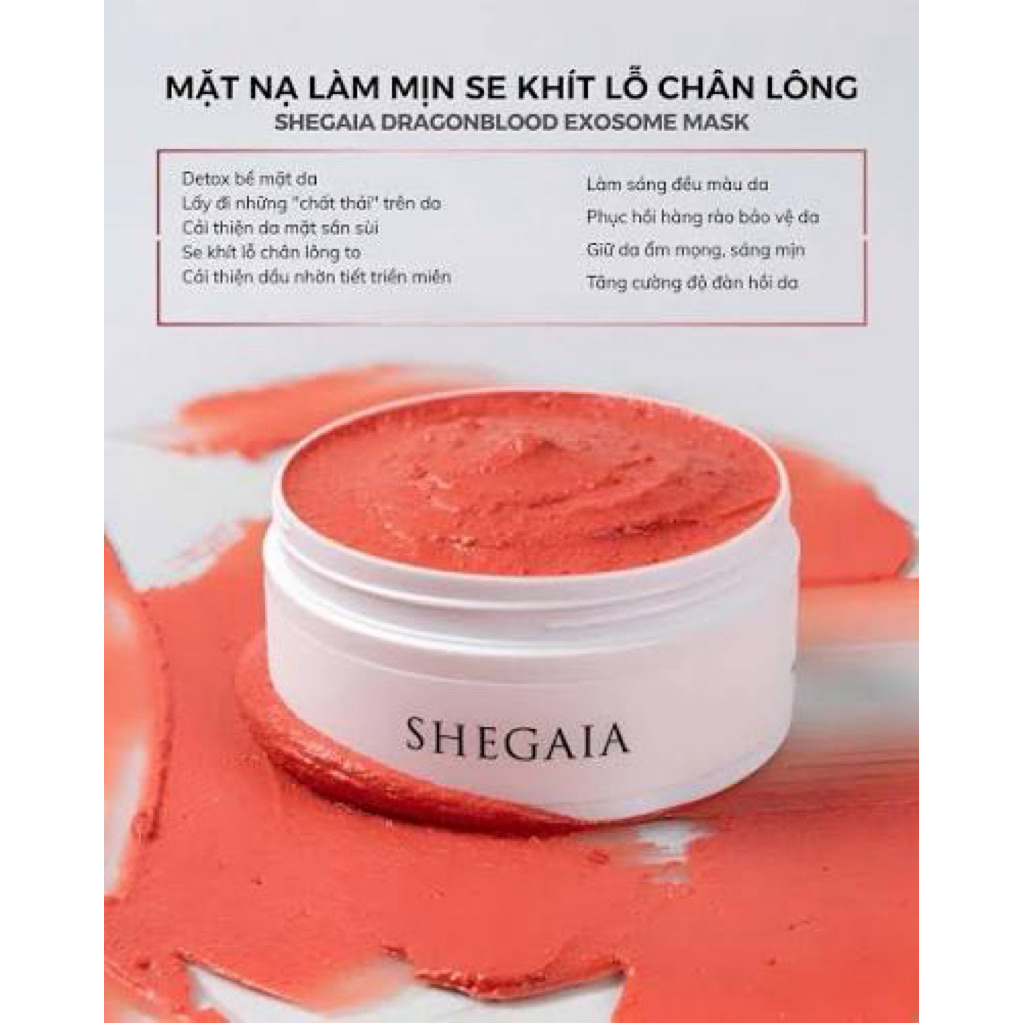 Mặt Nạ Đất Sét Shegaia Dragon Blood Exosome Pore Procedure 150g | Làm Sạch Sâu Cải Thiện Lỗ Chân Lông