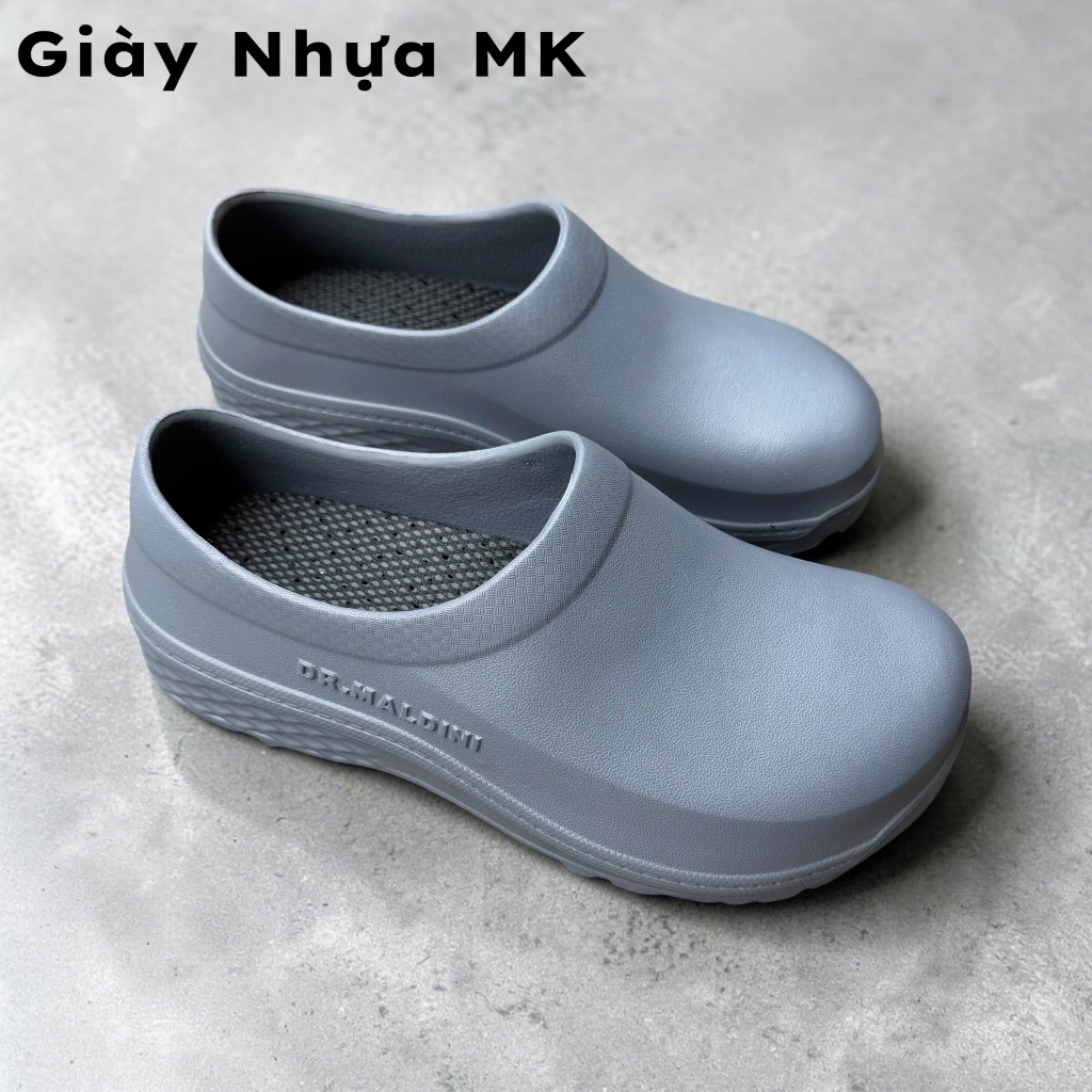 Giày nhựa nam đúc nguyên khối bảo hộ chống nước đi mưa chống trượt siêu nhẹ siêu mềm êm chân đế dày siêu bền - GL066