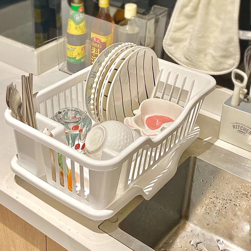 [FURNI HOME] Giá để bát , KHAY ÚP BÁT, KỆ NHỰA ÚP BÁT ĐĨA NHỰA CAO CẤP, CÓ LỖ THOÁT NƯỚC TIỆN DỤNG - màu trắng