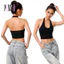 Áo yếm nữ cổ khoét ôm body POMTOP – thun cotton co giãn, croptop hở lưng sexy TN09