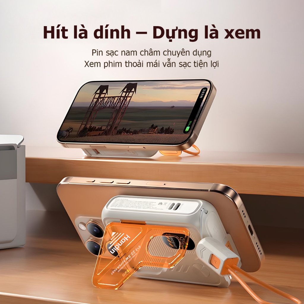 【CCC】Handin Pin sạc dự phòng10000/20000mAh PD20W từ tính Hút từ mạnh Sạc nhanh