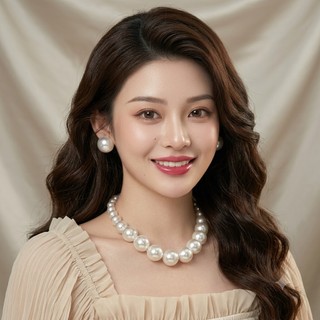 [ DAISYN ] N729 dây chuyền ngọc trai nhân tạo hạt lớn , chuỗi hạt ngọc trai nhân tạo  sang trọng cho nữ